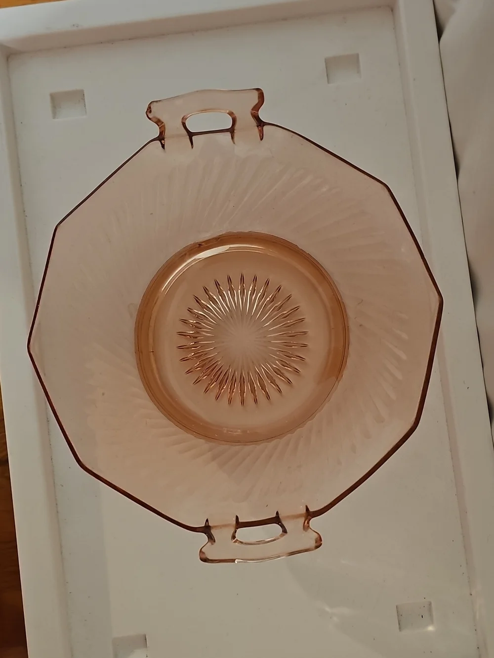 Optic Pink  Imperial Twisted Handled Bowl